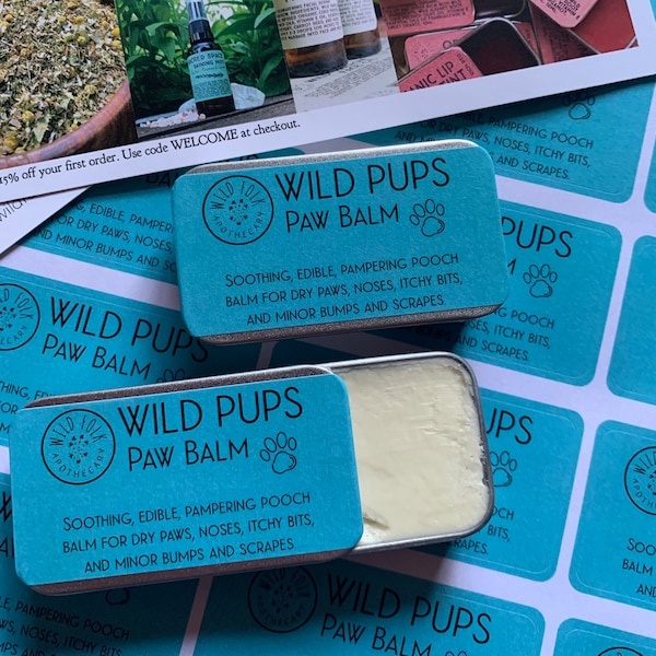 Wild Pups Paw Balm - Organic - Non-toxic - Dog safe - Vegan