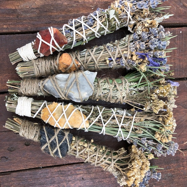 Native British Wild Foraged Flint Smoke Sticks