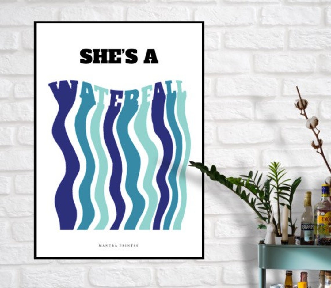 She’s A Waterfall | the Stone Roses | Music Poster | Print | Abstract ...