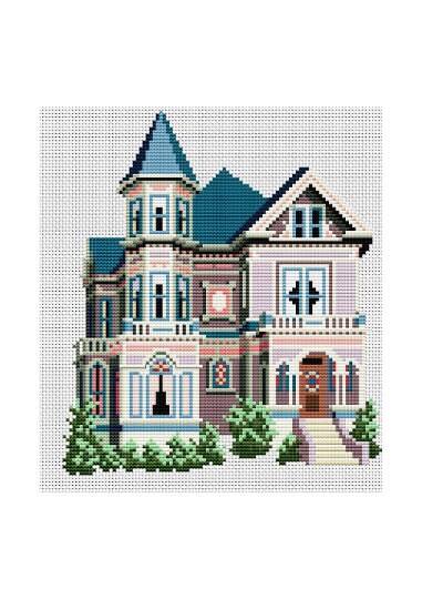 House 016 / Cross Stitch PDF Pattern / Digital Cross Stitch - Etsy