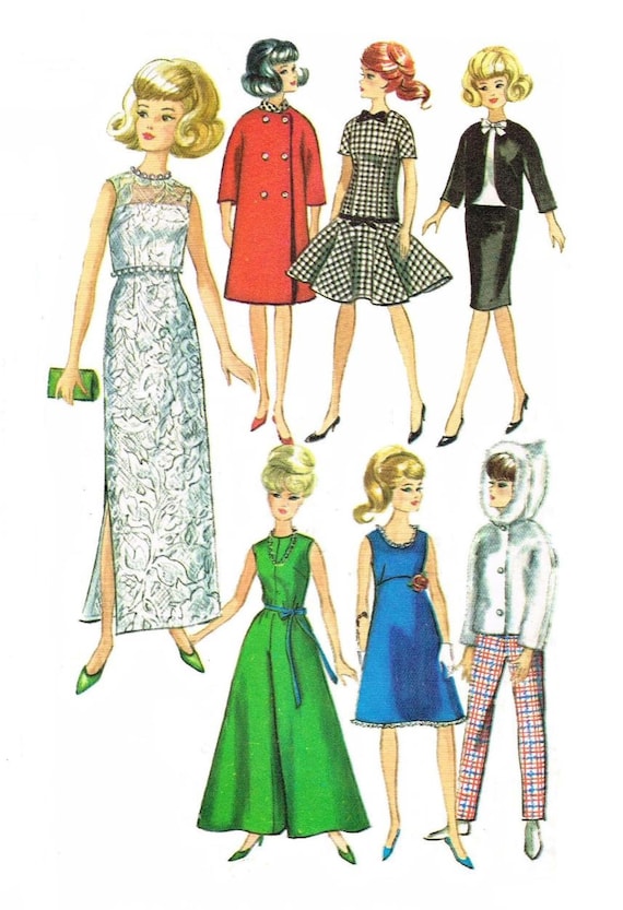 1300 Barbie Doll Sewing Patterns, Instant Digital Download, Print