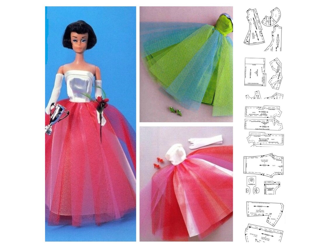 PDF Vintage Barbie Sewing Pattern Wardrobe Clothes for Dolls - Etsy