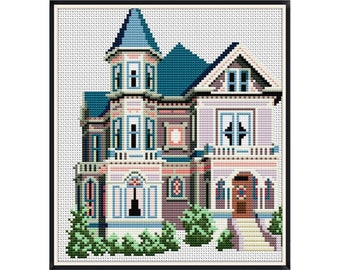 House 027 / Cross Stitch PDF Pattern / Digital Cross Stitch - Etsy