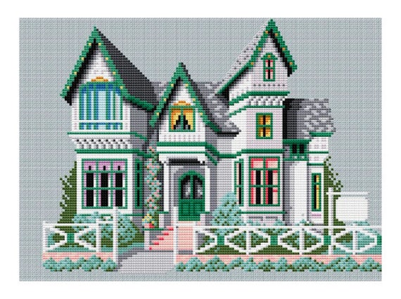 House 004 / Cross Stitch PDF Pattern / Digital Cross Stitch - Etsy