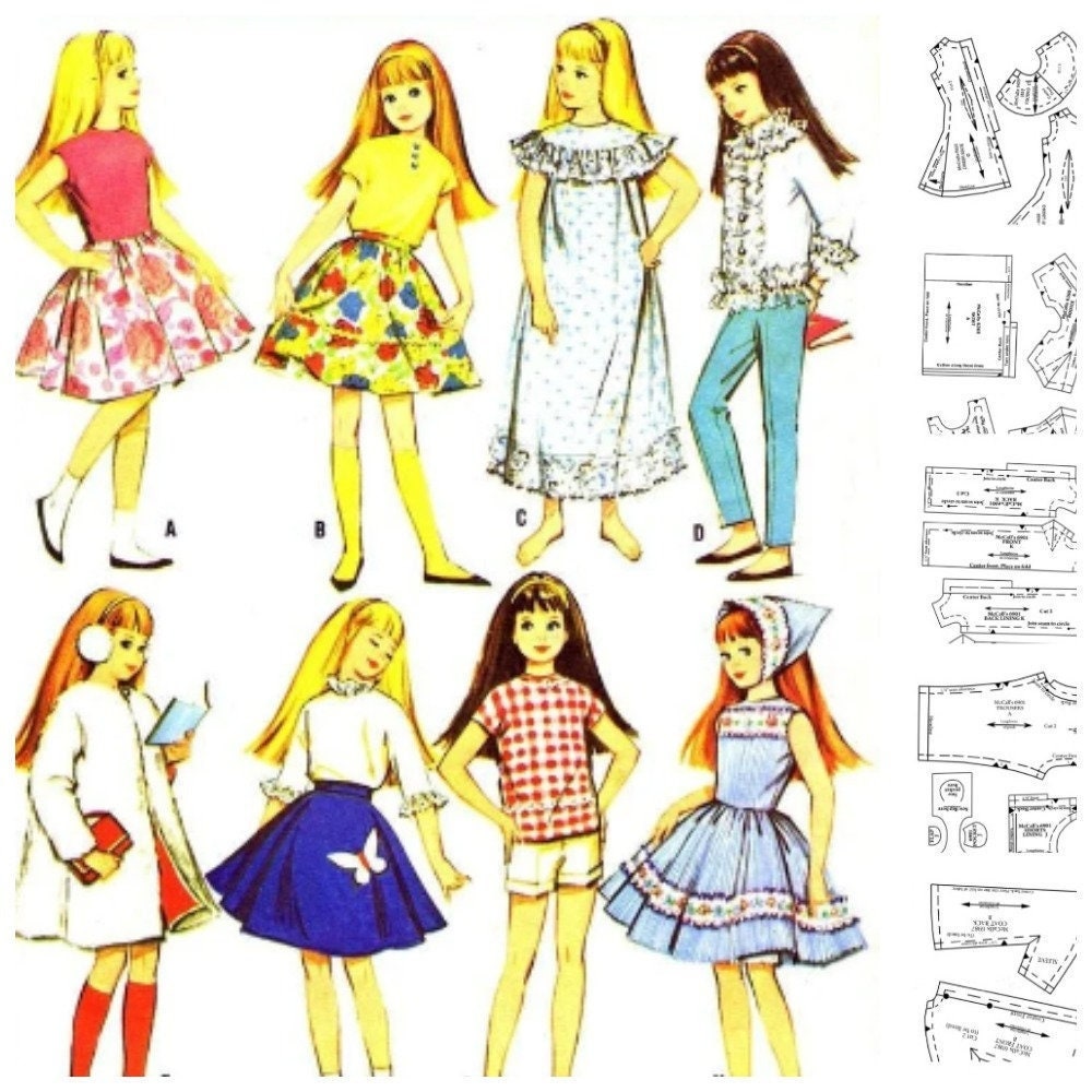 9 Skipper Doll Clothes Pattern Mccalls 7480 Vintage Pattern PDF Digital  Download Printed on 8-1/2x11 A4 Paper -  Canada