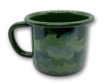 Enamel Mug Dark Camouflage