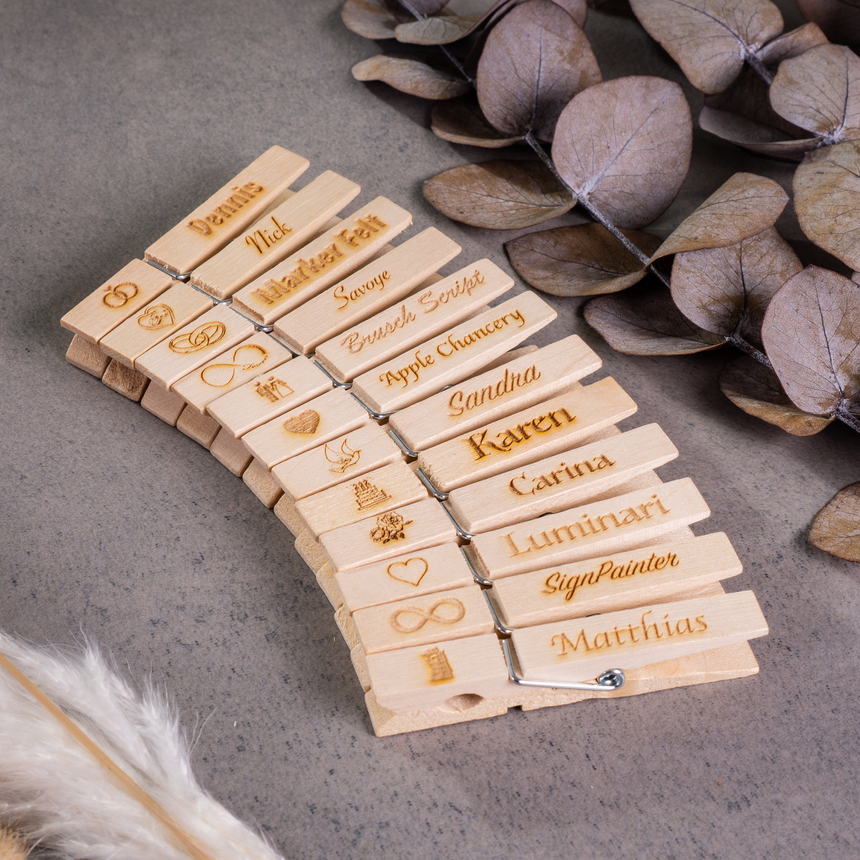 Clothespin Name Tags