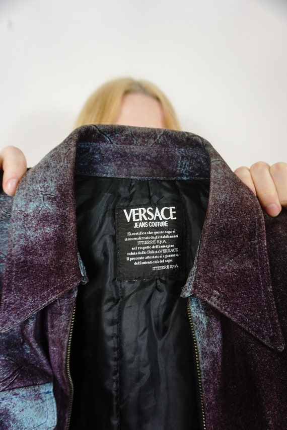 90's Versace Pant Suit |  Womens Purple Suit in L… - image 5