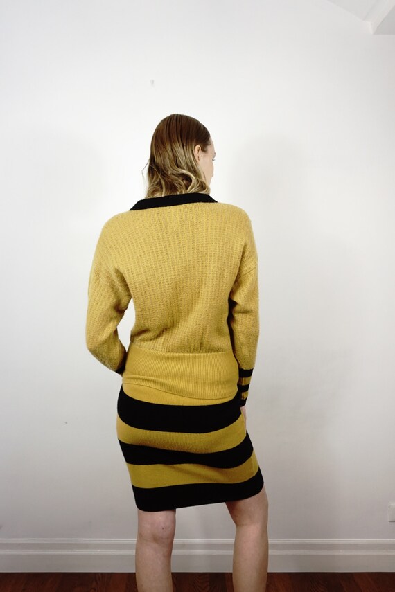 90s Kansai Yamamoto Sweater Dress | Winter Wool D… - image 3