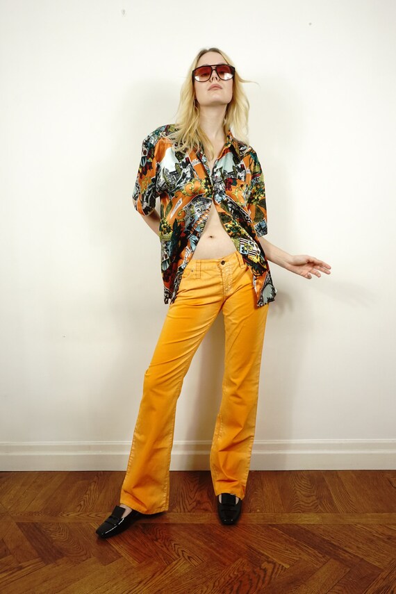 Y2k Dolce & Gabbana Jeans in Bright Orange | DG W… - image 5