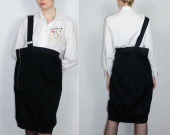 90's Dolce & Gabbana Asymmetrical Suspender Dress