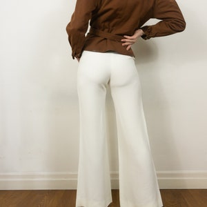 1990s Gucci Pants in White Womens Wide Leg Pants Size Small, S image 6