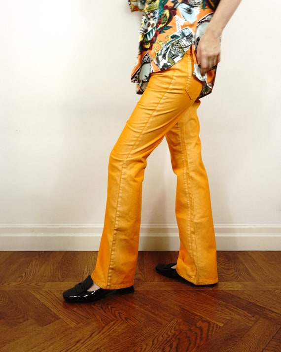Y2k Dolce & Gabbana Jeans in Bright Orange | DG W… - image 3