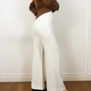 1990s Gucci Pants in White Womens Wide Leg Pants Size Small, S image 5
