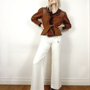 1990s Gucci Pants in White Womens Wide Leg Pants Size Small, S image 4