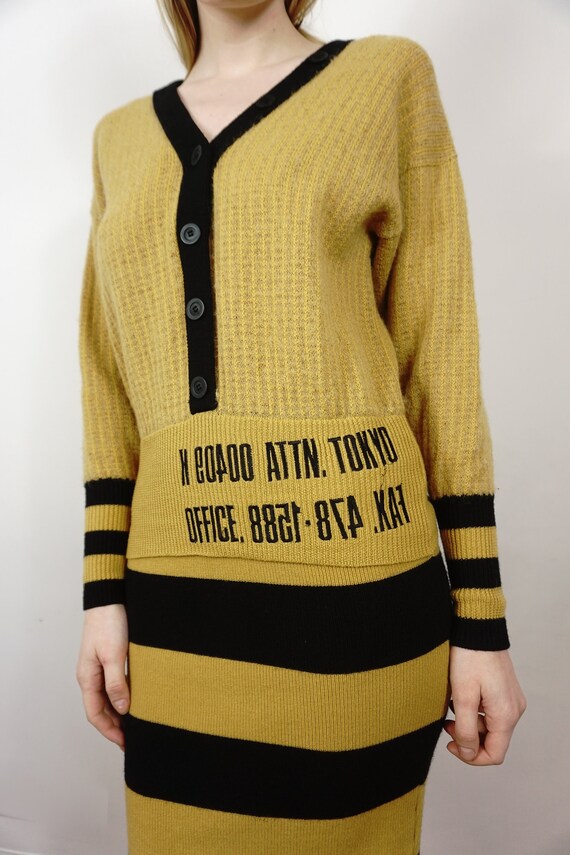 90s Kansai Yamamoto Sweater Dress | Winter Wool D… - image 2