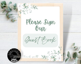 Baby Shower Guest Book Sign | Baby Shower Guest Book Sign | Instant Download | Printable