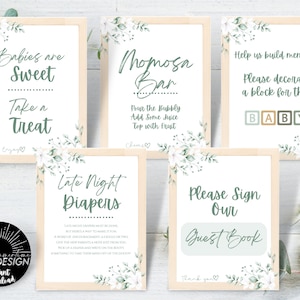 Baby Shower Signs Bundle | Baby Shower Signs | Instant Download | Printable