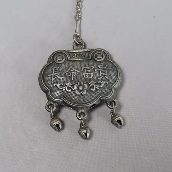 Collection of Chinese antique old silver necklace… - image 3