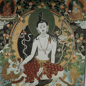 Tibetan Tangkas, Tibet handmade brocade Buddha paintings, Nepal thangka paintingTangka cloth Wall hanging picture K005