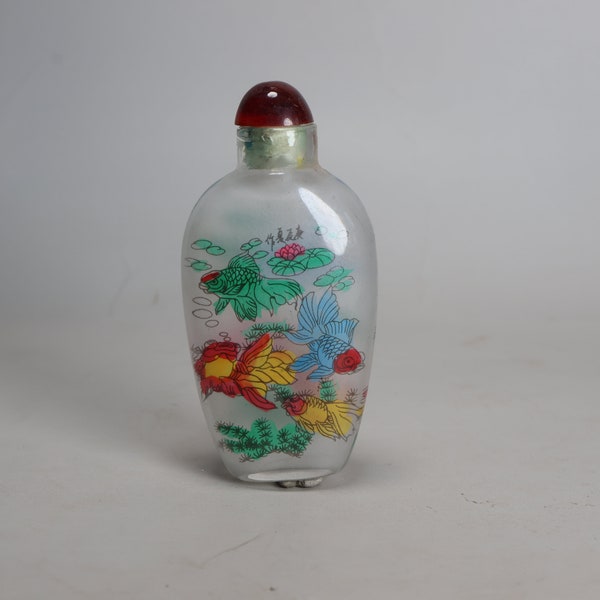Collection antique Chinese Glass Snuff Bottle ,Figure Painting Snuff Bottle K1490