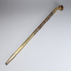 Chinese antique copper pipe, long 23 cm