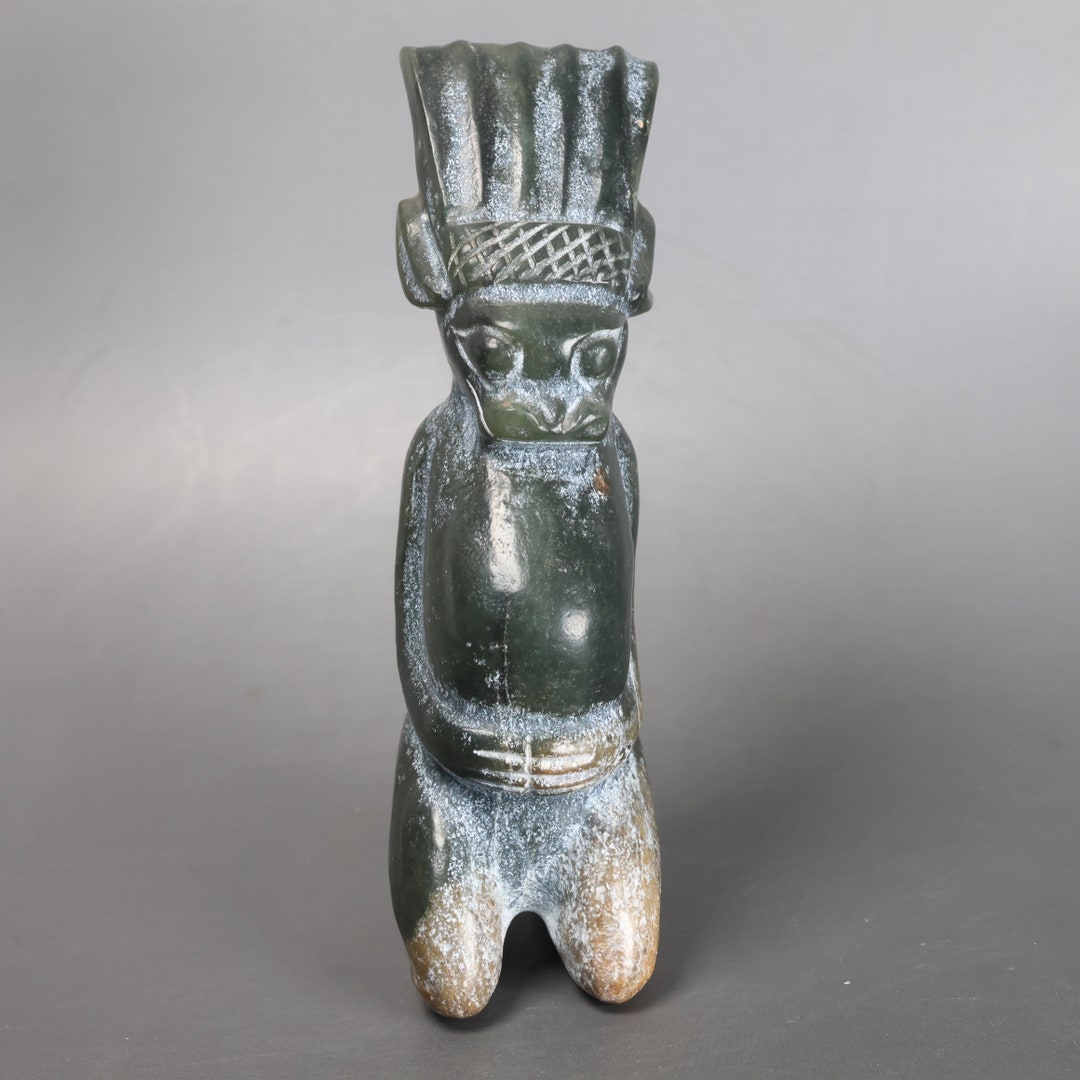 293G Hongshan Culture Style Jade Statue,collection Chinese Jade Carving ...