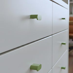 Kitchen Hardware Cabinet Knobs Drawer Pulls - Mid Century Modern Oval Cabinet Drawer Knob - Matte Finished Kitchen Hardware Cabinet Pulls