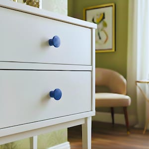 Round Cabinet Hardware Drawer Pulls - Mid Century Modern Circle Dresser Knob - Kitchen Hardware Handles