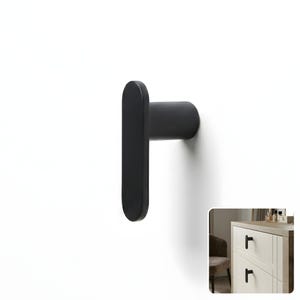 Knobs and Pulls for Cabinet Hardware - Matte Finished L Shape Drawer Knobs - Mid-Century Modern Door Knob