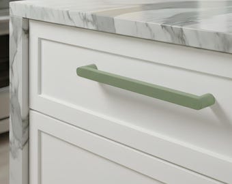 Mid Century Modern Kitchen Cabinet Pull - Handmade Cabinet Door Handles - Matte Finished Dresser Pulls