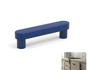 Mid-Century Modern Drawer Handles - Drawer Pulls for Cabinet Hardware - Solid Aluminum Dresser Pull