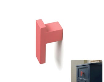L Shape Cabinet Knob in Matte Finish - Modern Aluminum Drawer Pulls for Kitchen Hardware