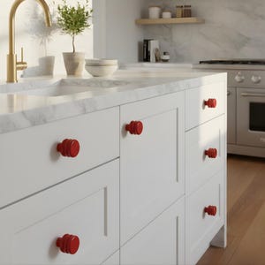 Perillas y tiradores para gabinetes de cocina - Perilla de nido de abeja para gabinete - Tirador de cajón para baño - Tirador moderno de aluminio para cajón Rose