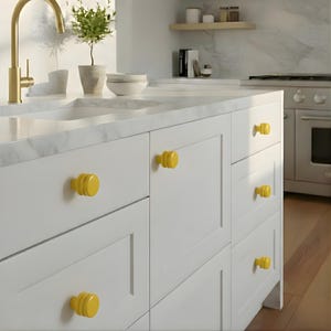 Perillas y tiradores para gabinetes de cocina - Perilla de nido de abeja para gabinete - Tirador de cajón para baño - Tirador moderno de aluminio para cajón Sunflower