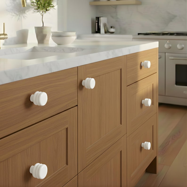 Kitchen Hardware Knobs and Pulls for Cabinet - Honeycomb Cabinet Knob - Cabinet Hardware Bathroom Drawer Pull - Modern Aluminum Drawer Pull