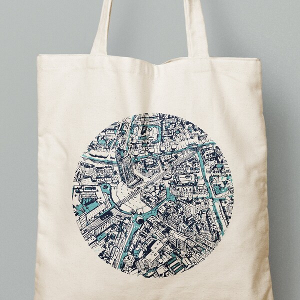 Totebag coton bio Illustration sérigraphie, édition limitée par "Ethos Lunaire"