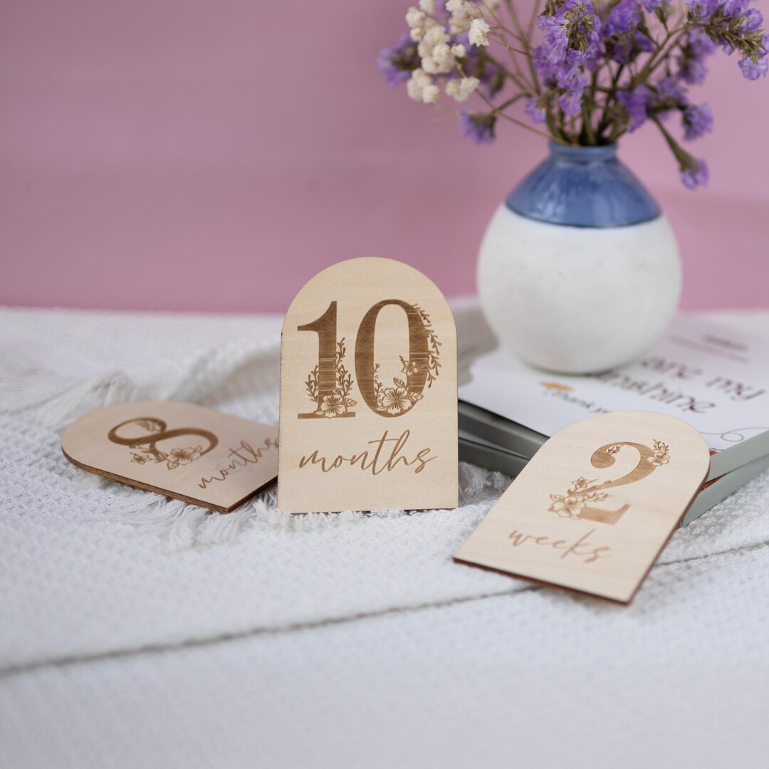Baby Milestone Set, Monthly Milestones, Hello World Milestone Cards ...