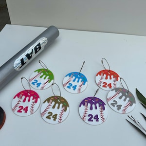 Achtung der Tropfen Baseball Taschenanhänger Baseball Taschenanhänger Baseball Drip Bag Tag Bogg Taschenanhänger, Schlüsselhaken, personalisiertes Spielergeschenk, Sporttaschenanhänger