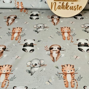Jersey Stoff // Eigenproduktion &quot;Hängetiere&quot; // Meterware