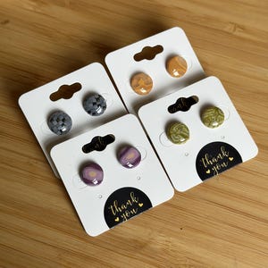 Stud Polymer Clay Earrings