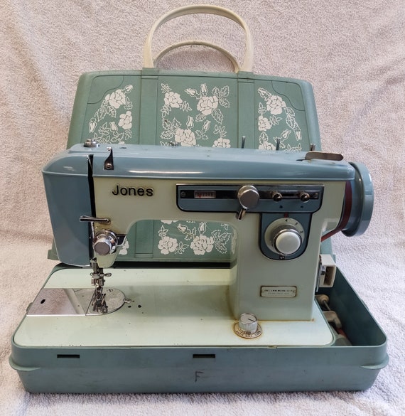 Vintage Electric JONES Sewing Machine Model JA28 Duck Egg - Etsy UK
