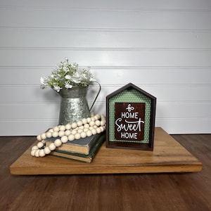 Farmhouse Tabletop Decor/House Shadow Box/Home Sweet Home/House Decor/Home Decor/Farmhouse Decor/Wood House/Wood Decor