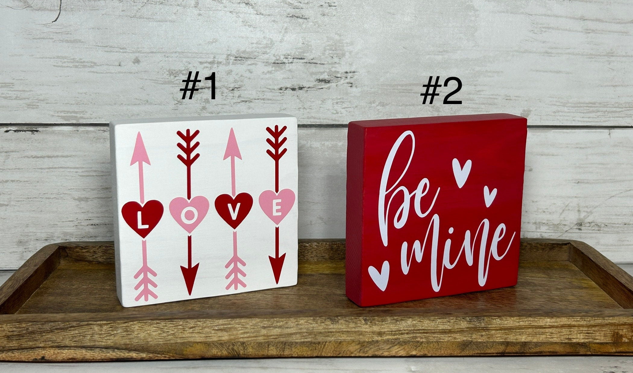 Valentines Mini Wood Block/valentines Mini Block/valentines Wood Block ...