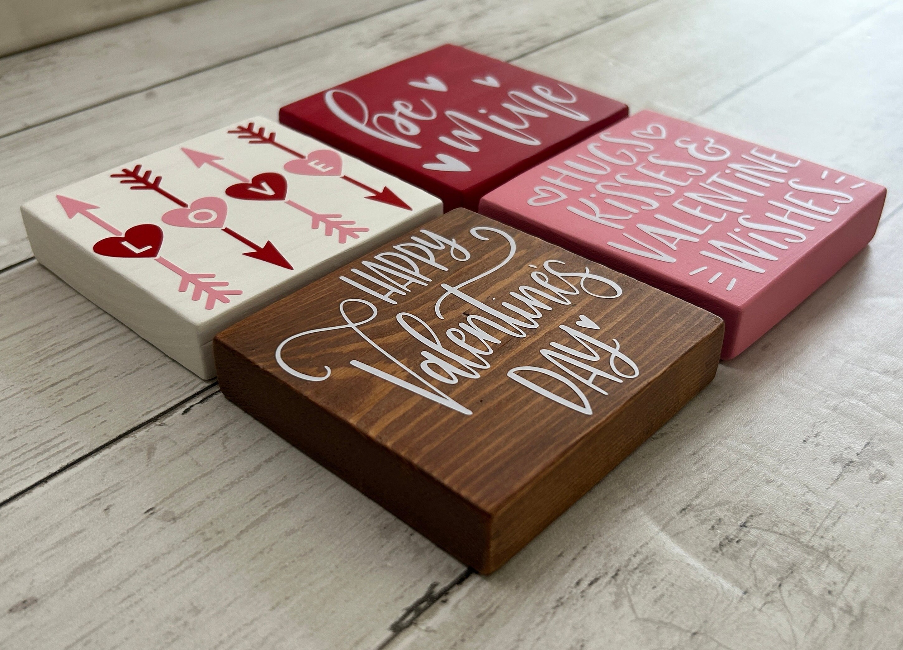Valentines Mini Wood Block/valentines Mini Block/valentines Wood Block ...