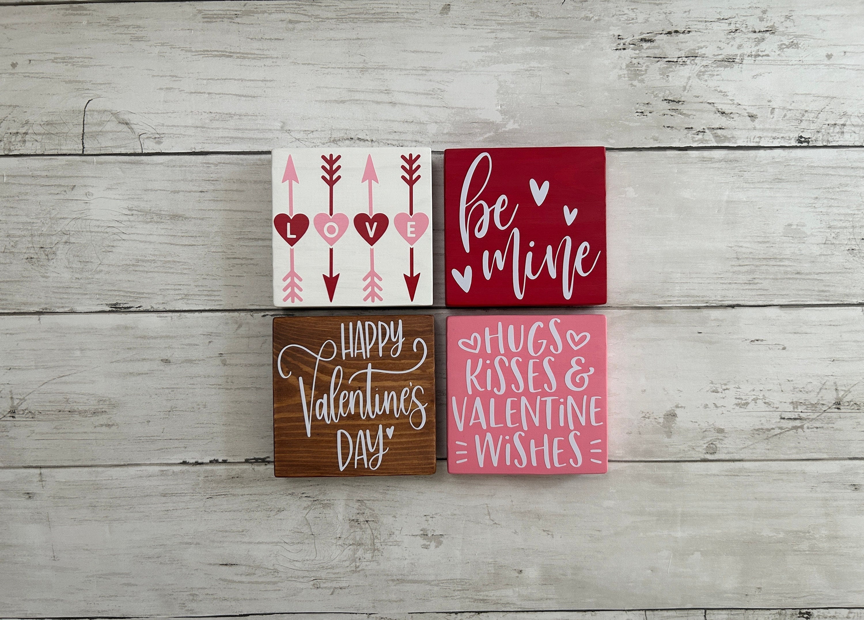 Valentines Mini Wood Block/valentines Mini Block/valentines Wood Block ...