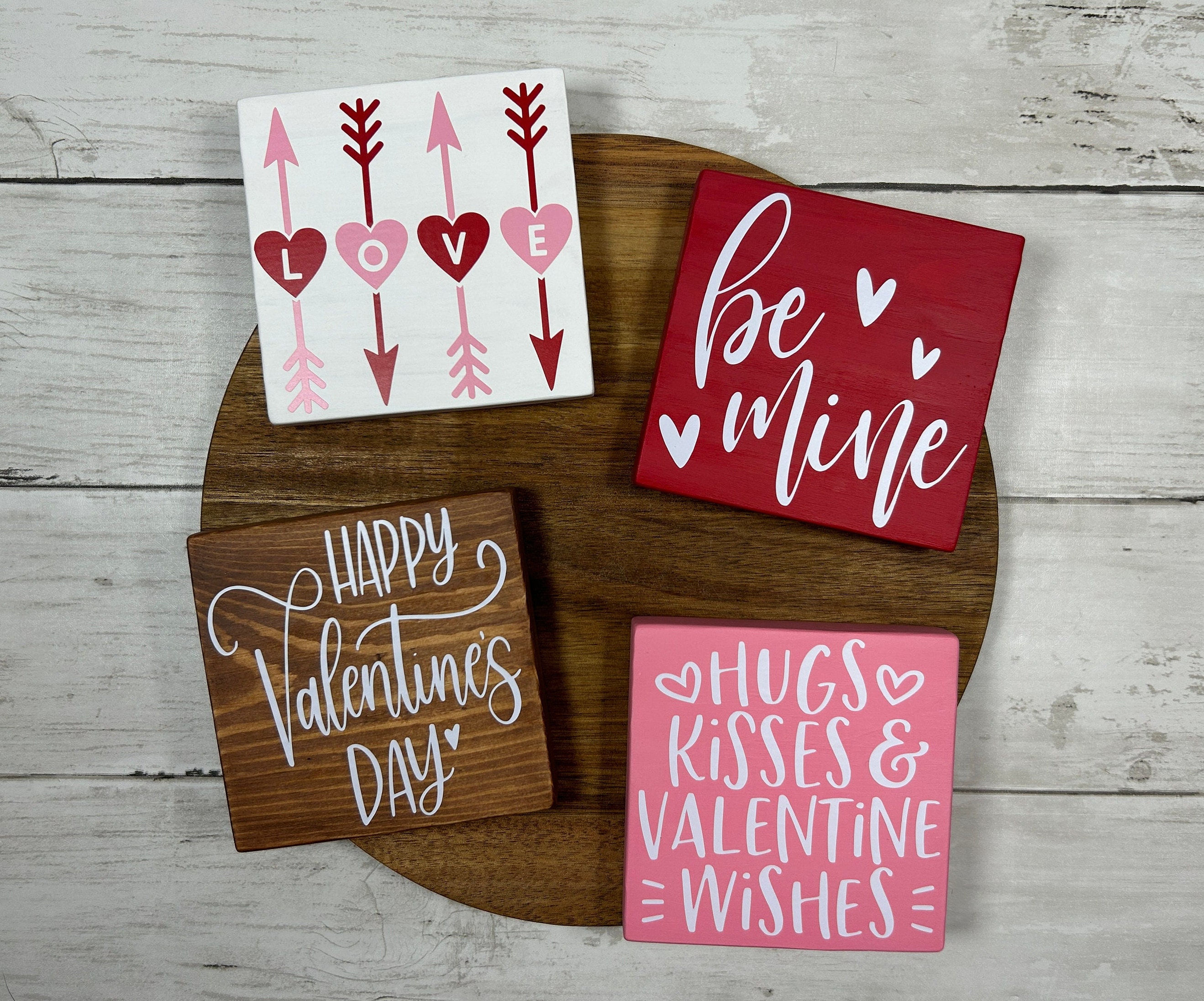 Valentines Mini Wood Block/valentines Mini Block/valentines Wood Block ...