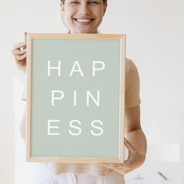 Poster: Happiness, Premium Druck