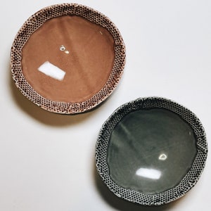 Handmade slab bowls, set of 2