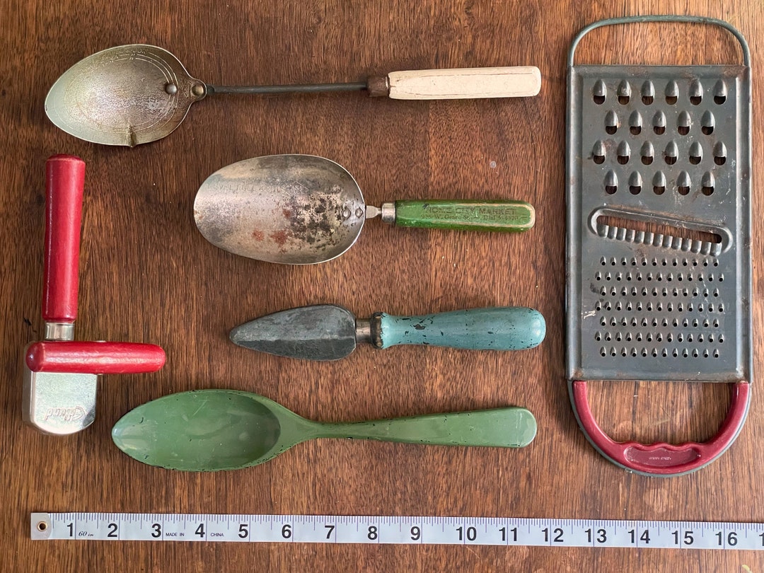 Antique Kitchen Utensils, Set of 5 Etsy